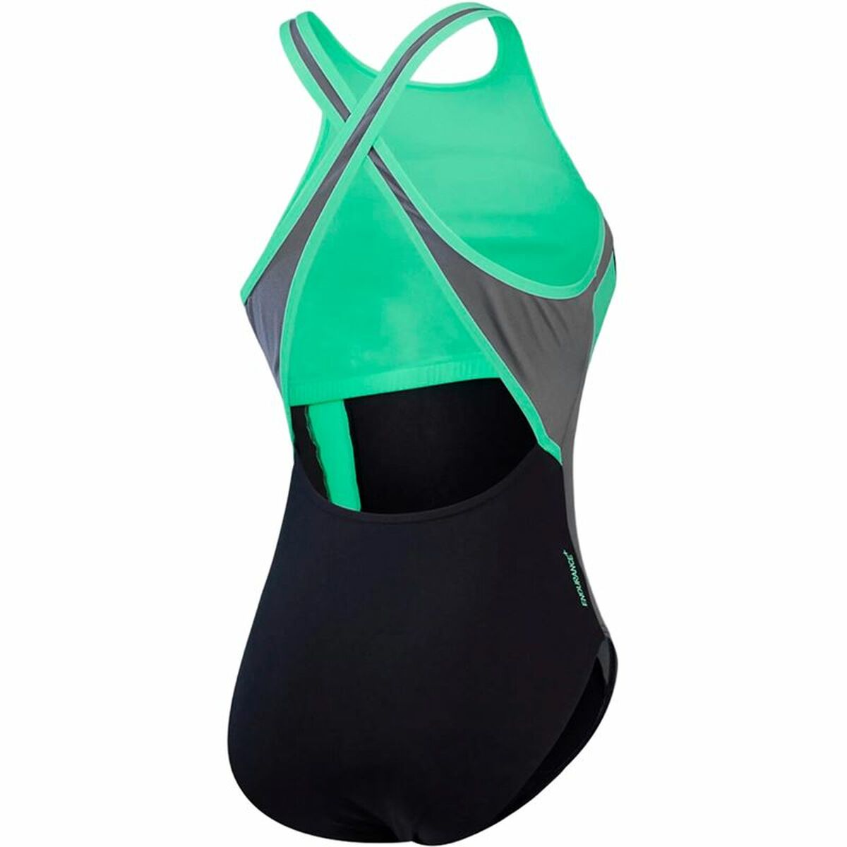 Image secondaire de Maillot de bain femme Speedo High Neck Splice Cross Vert