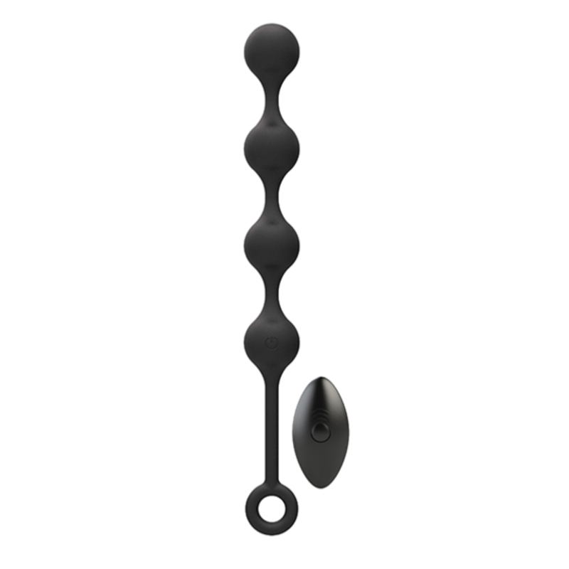 Anal Beads Nexus  Quattro Remote Control Vibrating Pleasure Beads Black (25 cm)