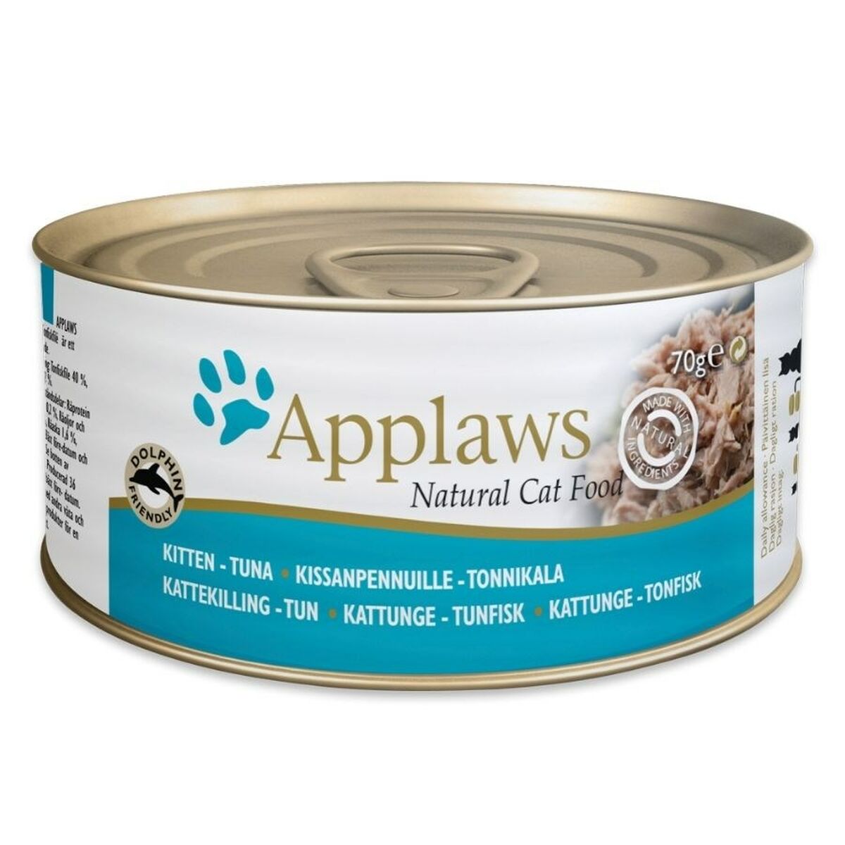 Γατοτροφή Applaws Kitten Tuna fillet in jelly Τόνος Ψάρια 70 g