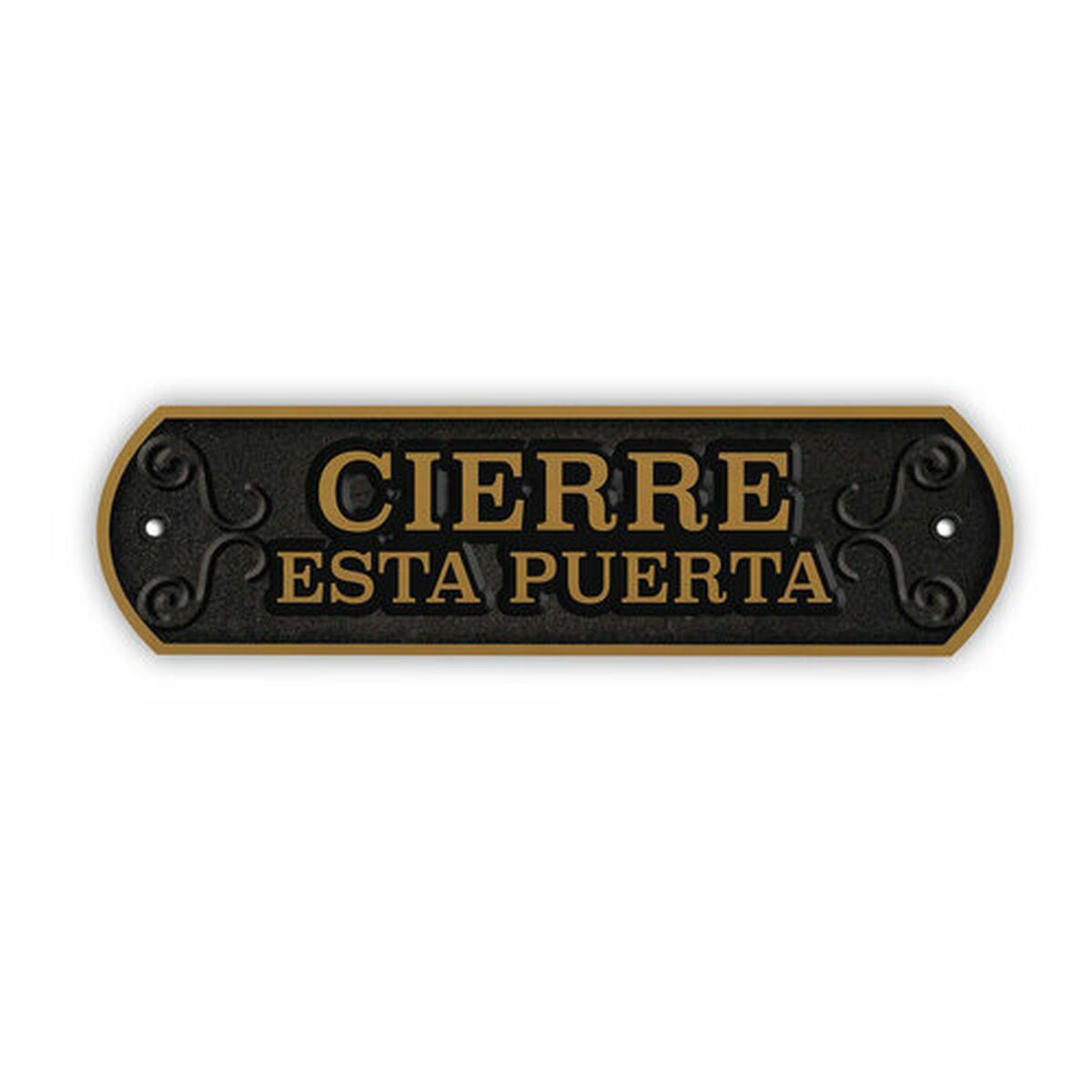 Plaat Magnet & Steel Cierre esta puerta 24 x 7,2 cm