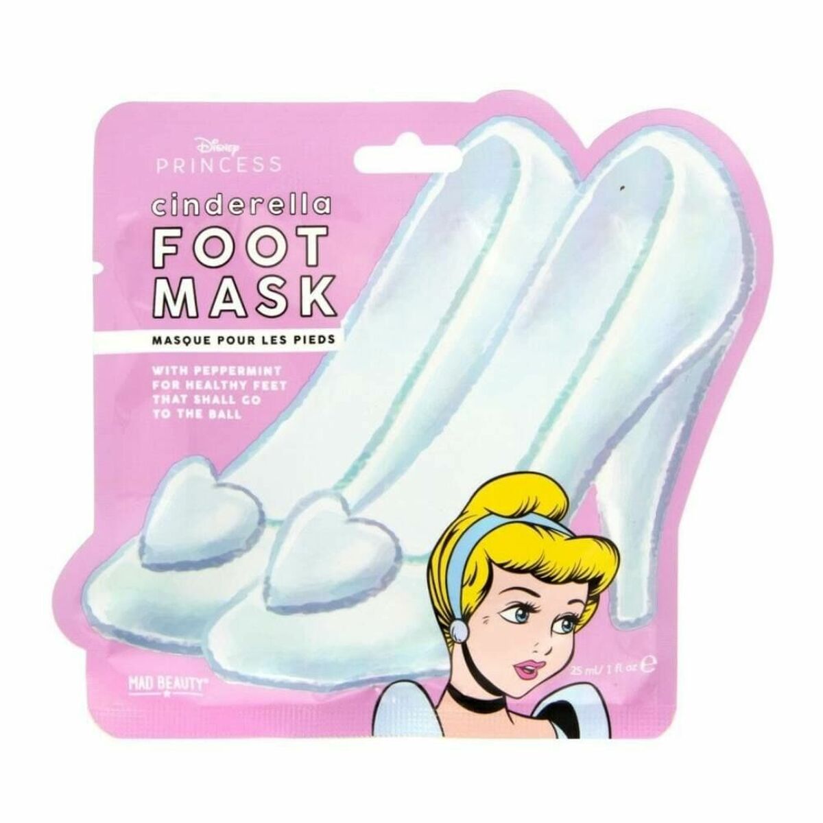 Masque pour pieds Mad Beauty Disney Princess Cinderella (25 ml)