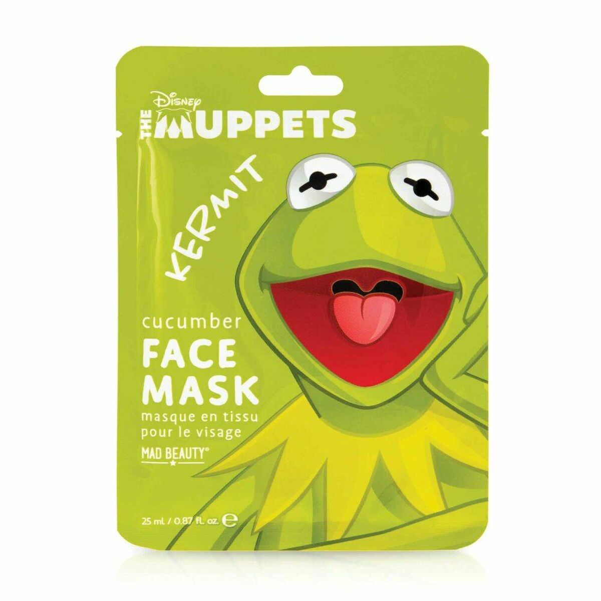 Masque facial Mad Beauty The Muppets Kermit Concombre (25 ml)
