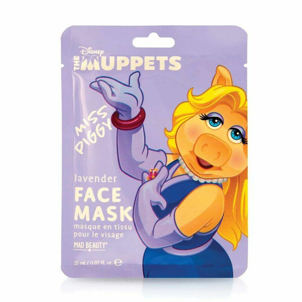 Ansigtsmaske Mad Beauty The Muppets Miss Piggy Lavendel (25 ml)