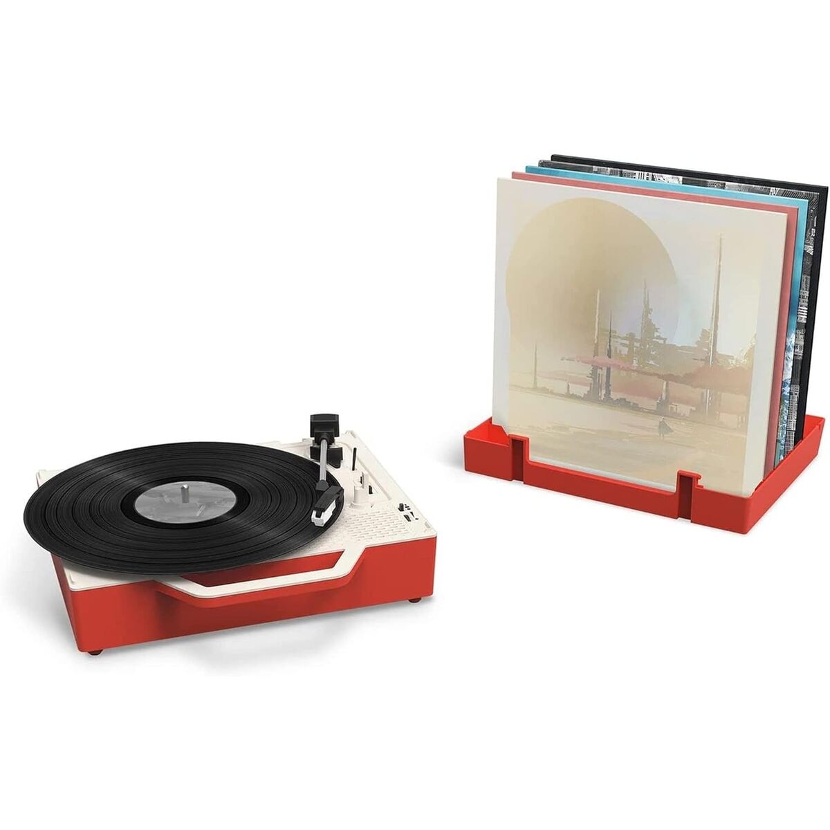 Record Player Victrola Re-Spin Red