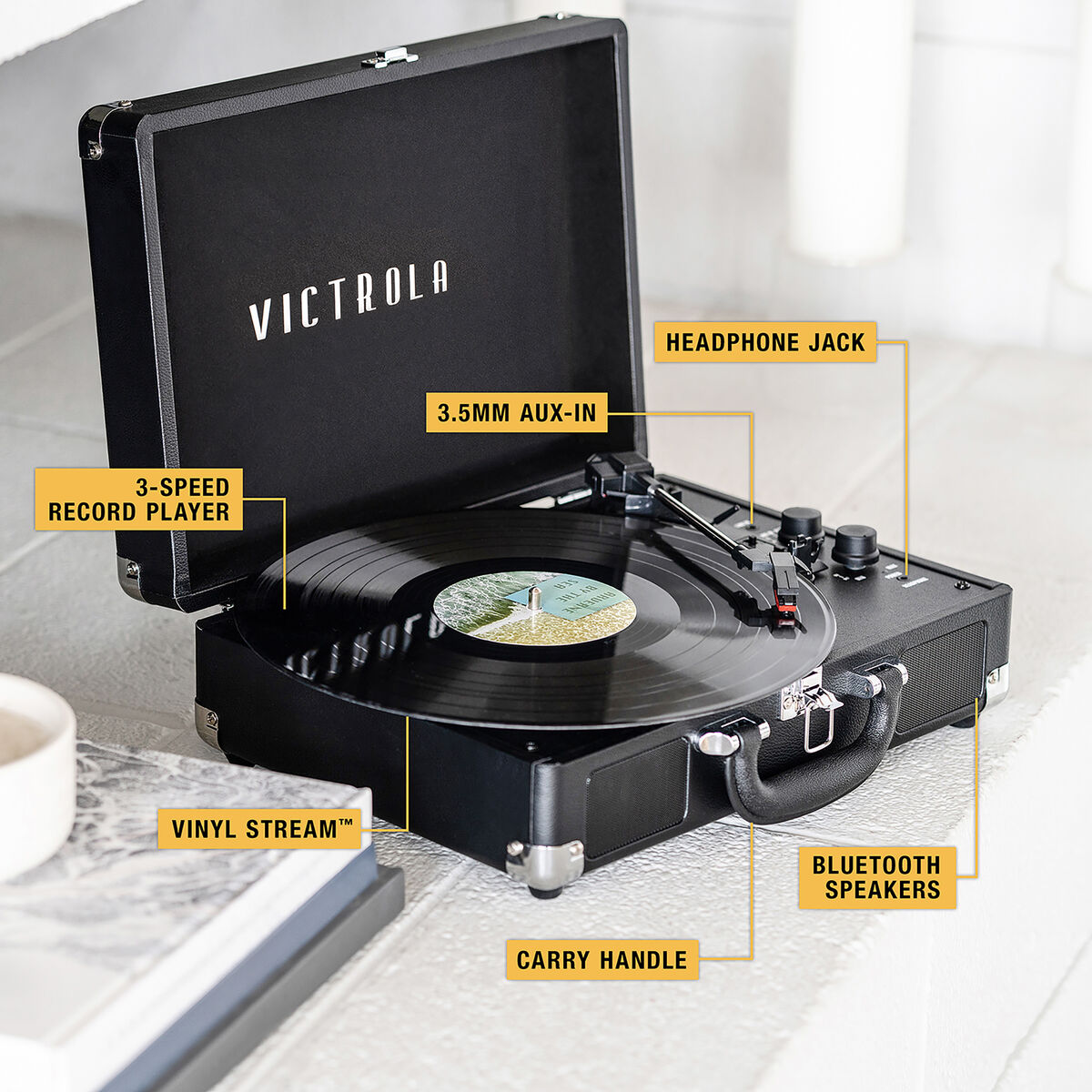Bild von Record Player Victrola Journey Black