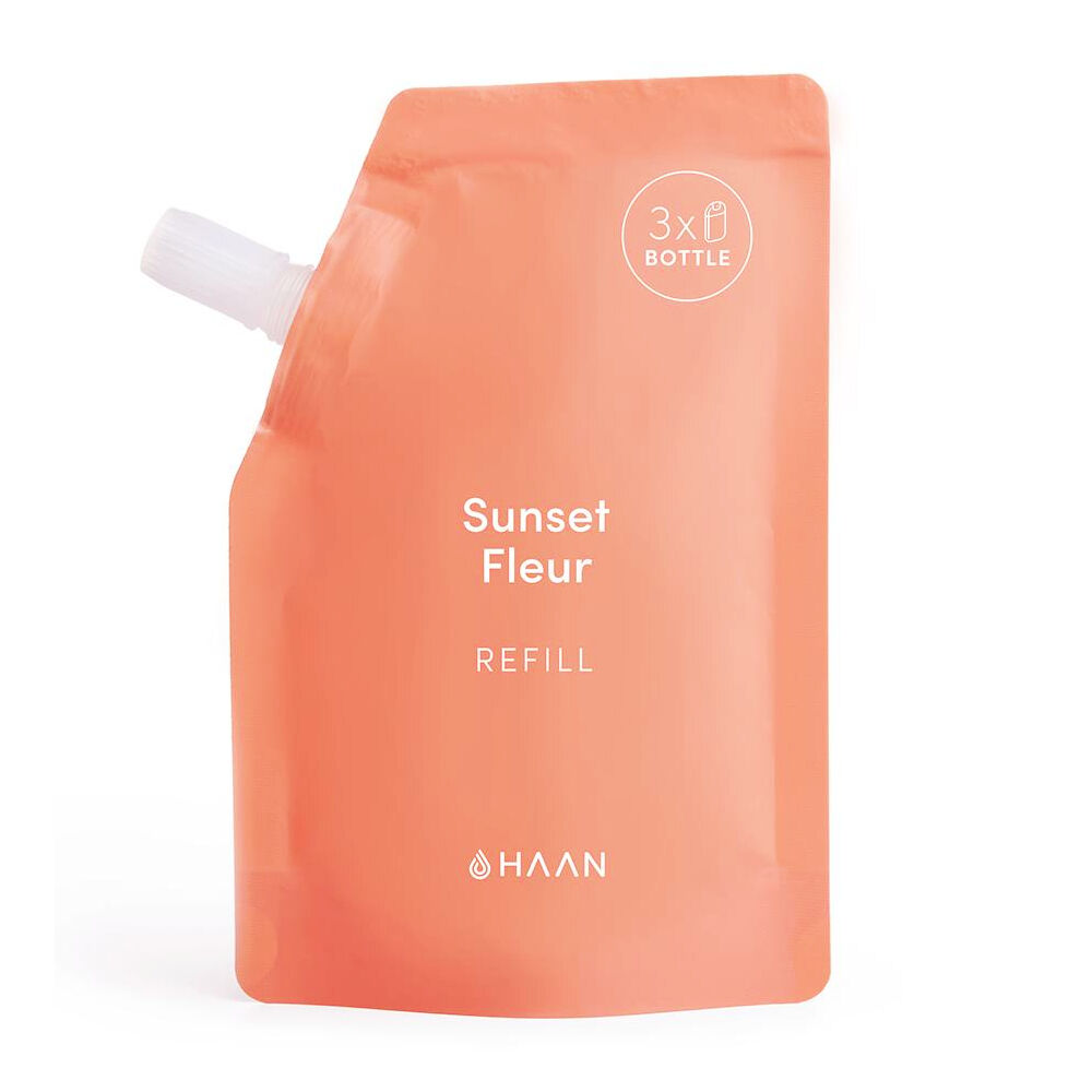 Gel Désinfectant pour les Mains Haan Sunset Fleur Recharge (100 ml)