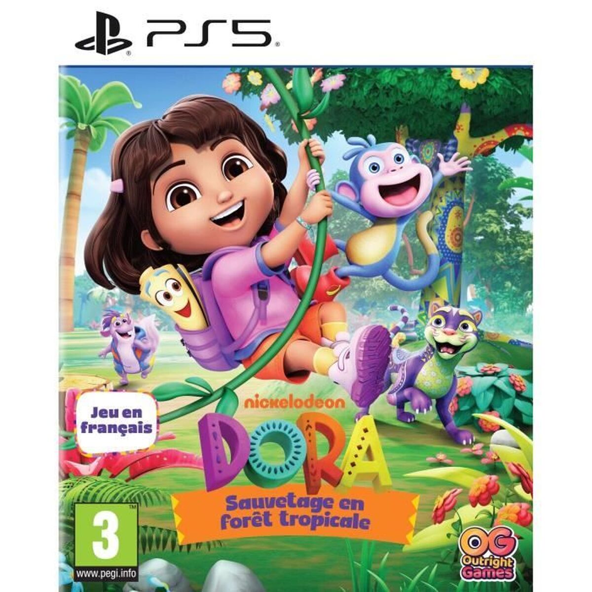 PlayStation 5 Video Game Outright Games Dora : Sauvetage en forêt tropicale Picture of PlayStation 5 Video Game Outright Games Dora : Sauvetage en forêt tropicale