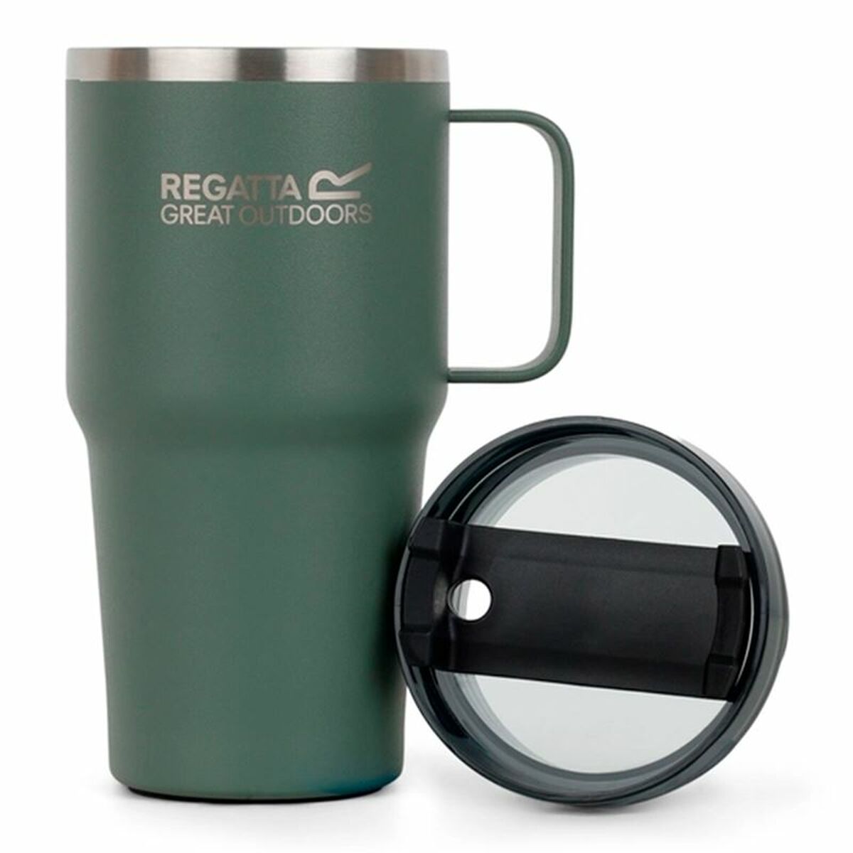 Cup with Straw Regatta Thermo Insulated Mug 600 ml Green Stainless steel