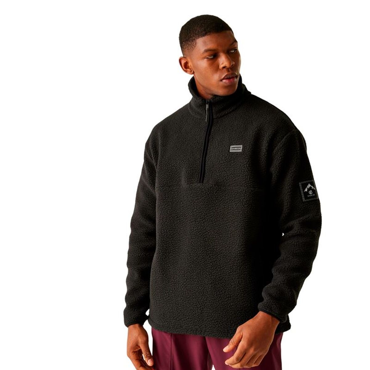 Fleece voering Dare 2b Twin Tip1/2Fle Zwart Mannen
