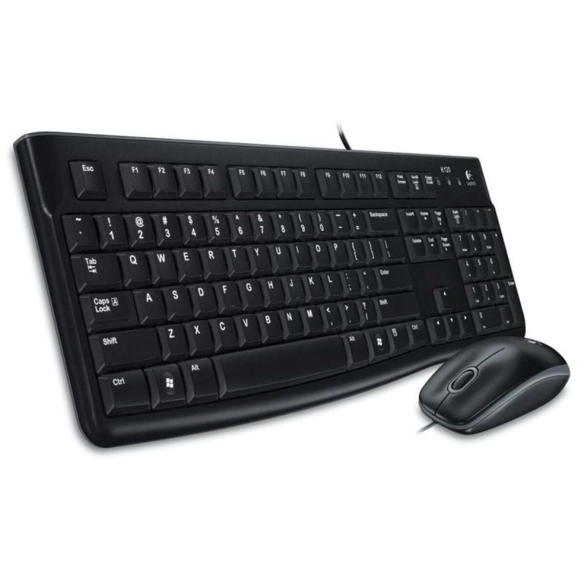 Picture of Keyboard and Optical Mouse Logitech MK120 Black Spanish Qwerty