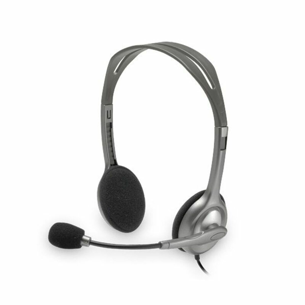 Bild von Headphones with Microphone Logitech 981-000271 2 x Jack 1,4 m Black Grey