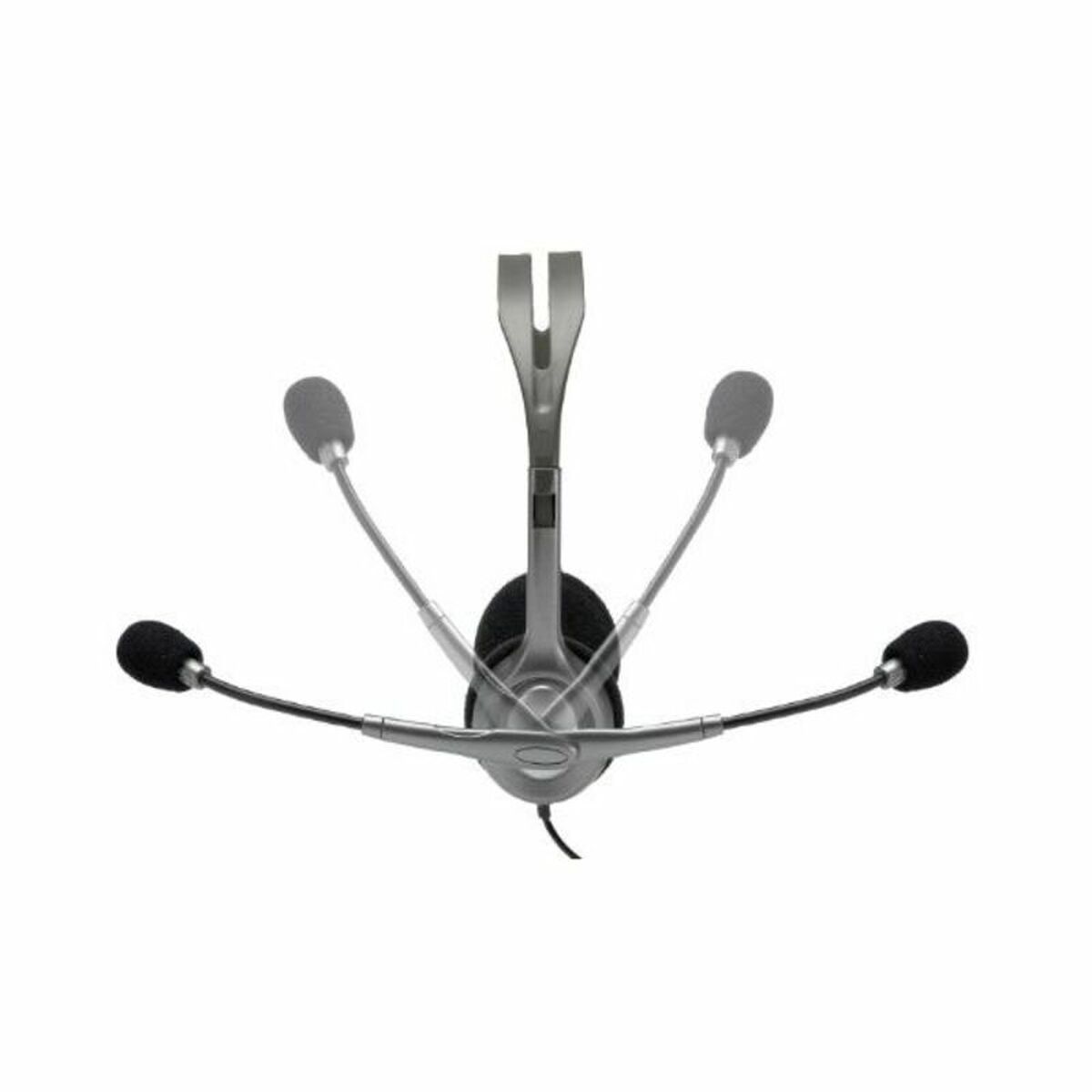 Bild von Headphones with Microphone Logitech 981-000271 2 x Jack 1,4 m Black Grey