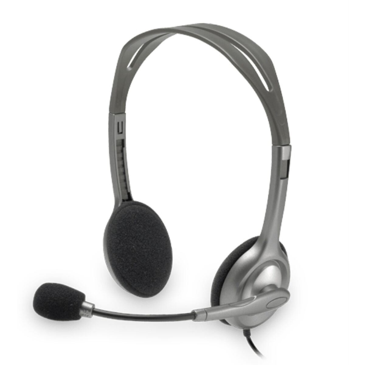 Picture of Headphones with Microphone Logitech LGT-H110 Black Grey