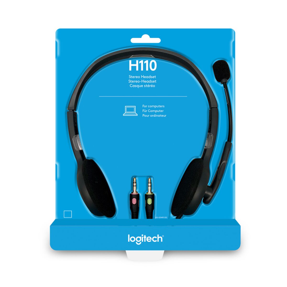 Picture of Headphones with Microphone Logitech LGT-H110 Black Grey