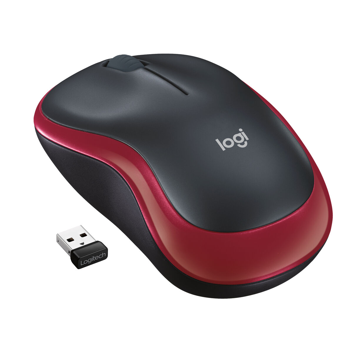 Afbeeldingen van Optical Wireless Mouse Logitech 910-002237 Red