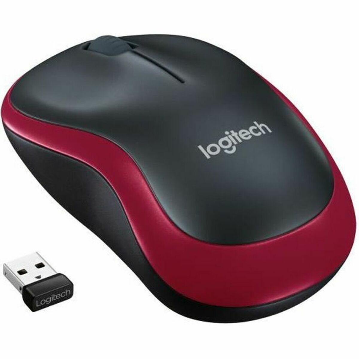 Picture of Optical Wireless Mouse Logitech 910-002237 1000 dpi Red