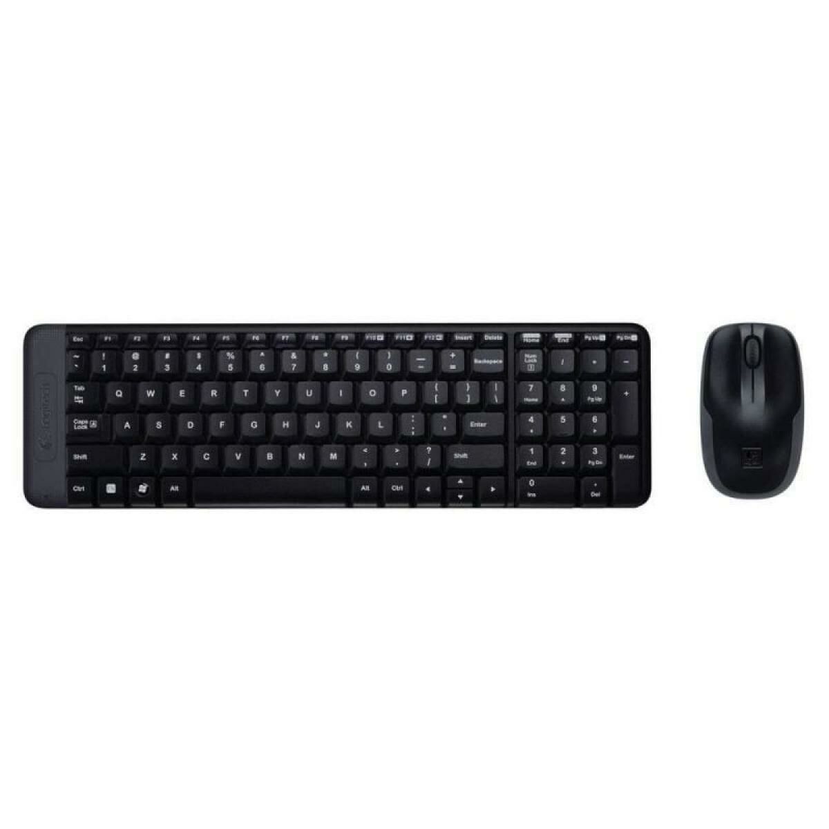 Obrazek Keyboard and Wireless Mouse Logitech MK220 Black Spanish Qwerty