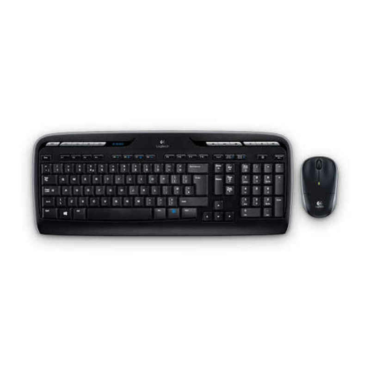 Obrazek Keyboard and Mouse Pino Silvestre MK330 Black Grey Spanish QWERTY
