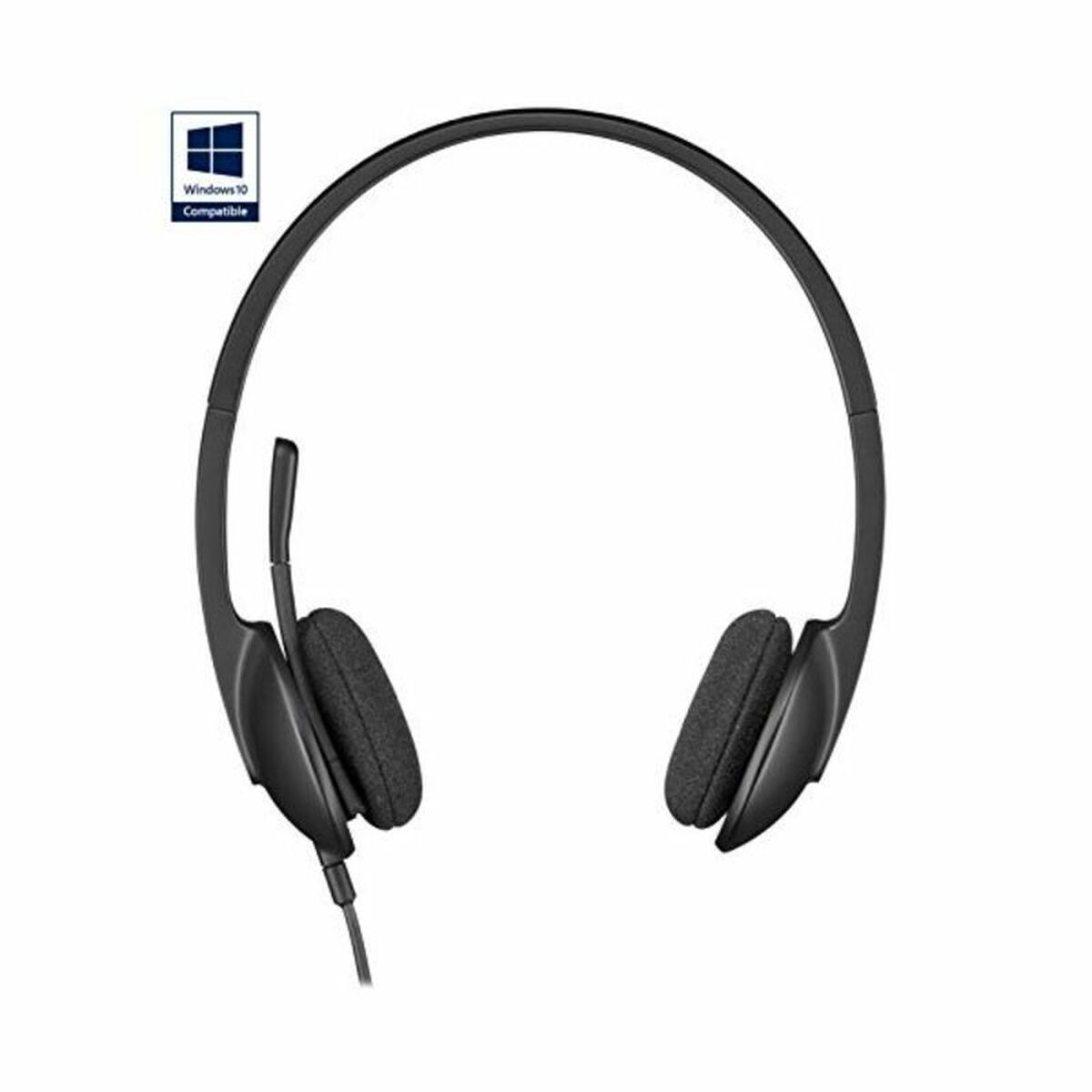 Bild von Headphones with Microphone Logitech H340 USB 1,8 m Black