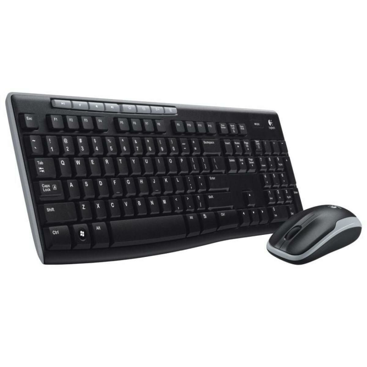 Obrazek Keyboard and Optical Mouse Logitech MK270 Black Spanish Qwerty QWERTY