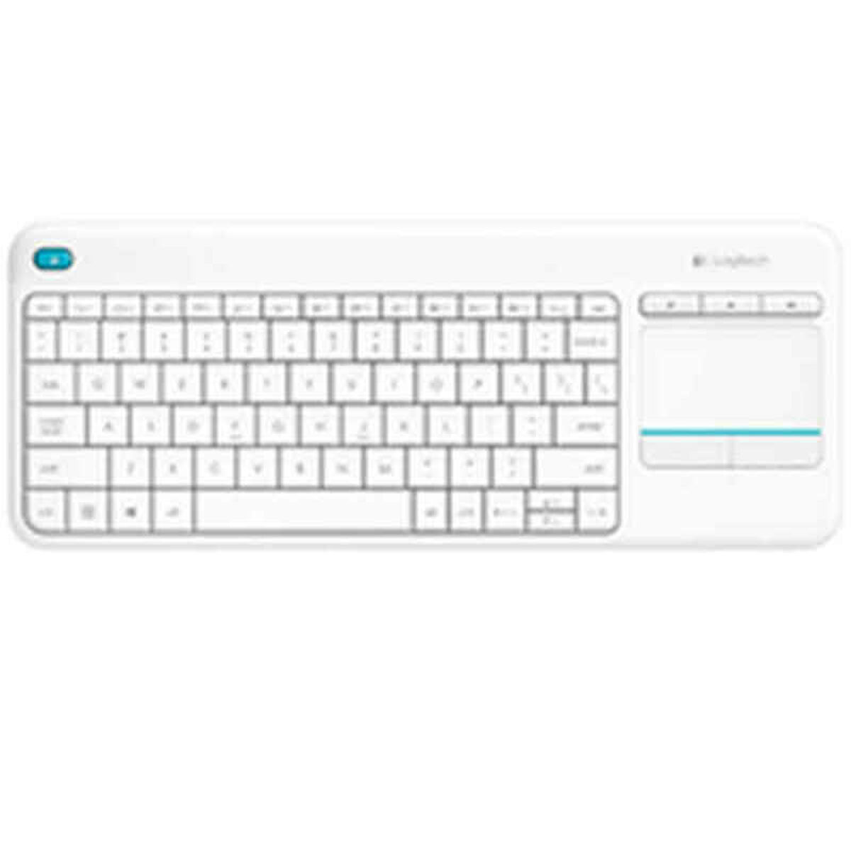 Clavier sans fil Logitech 920-007138 Windows Android Smart TV QWERTY Blanc Espagnol QWERTY