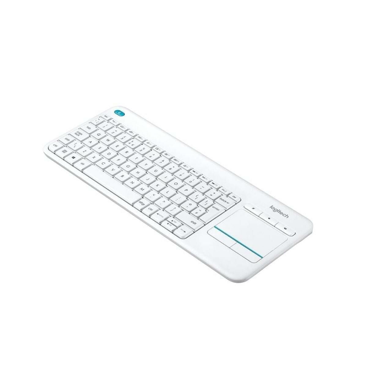 Bild von Keyboard Logitech K400+ White Spanish Qwerty QWERTY