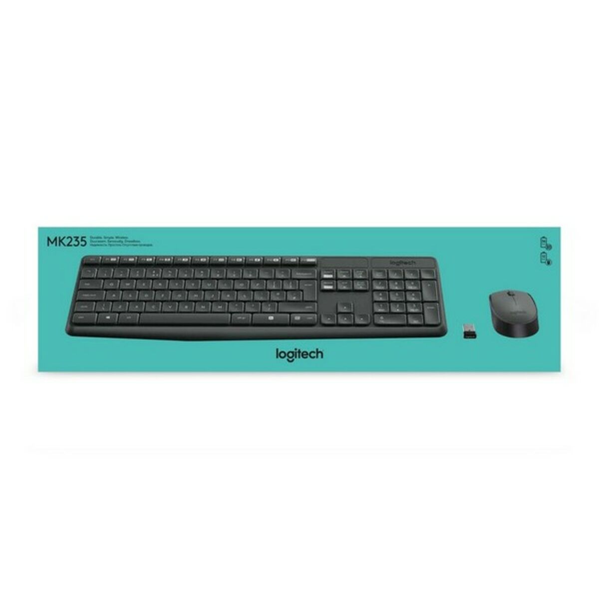 Picture of Keyboard and Wireless Mouse Logitech 920-007919 Black