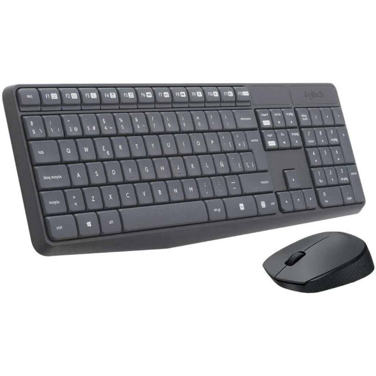 Obrazek Keyboard and Wireless Mouse Logitech 920-007919 Black Grey Spanish Qwerty