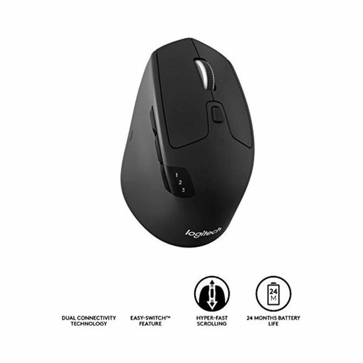 Picture of Optical Wireless Mouse Logitech M720 1000 dpi Black