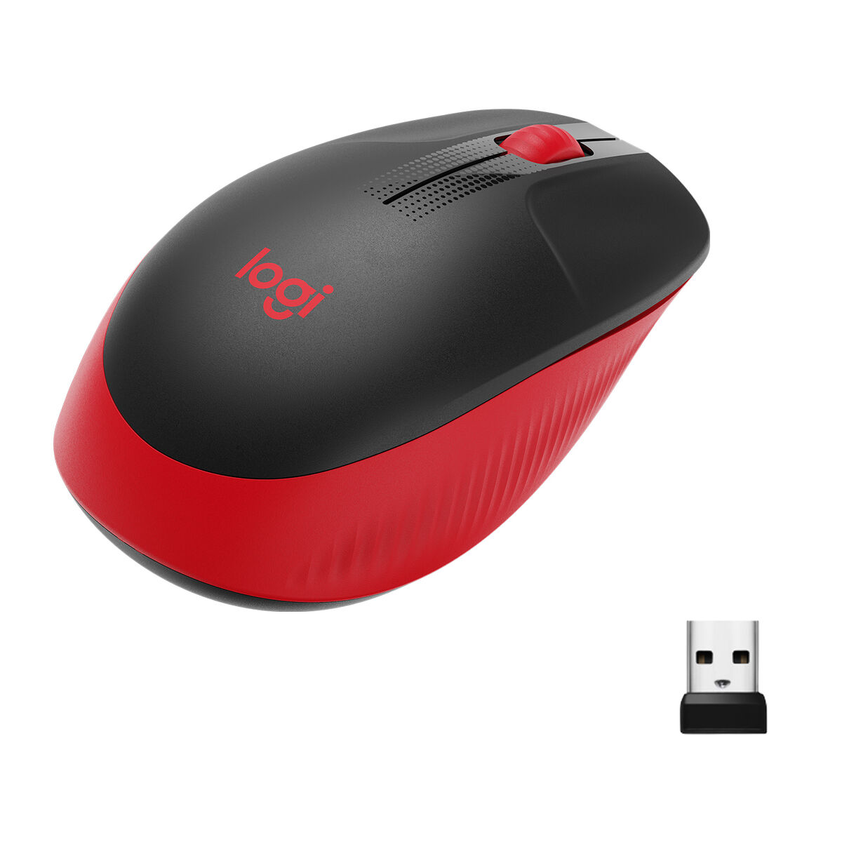 Wireless Mouse Logitech M190 Red 1000 dpi