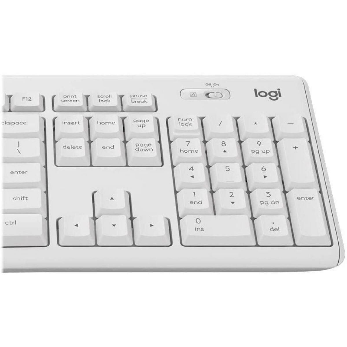 Obrazek Keyboard and Mouse Logitech MK295 White Spanish Qwerty