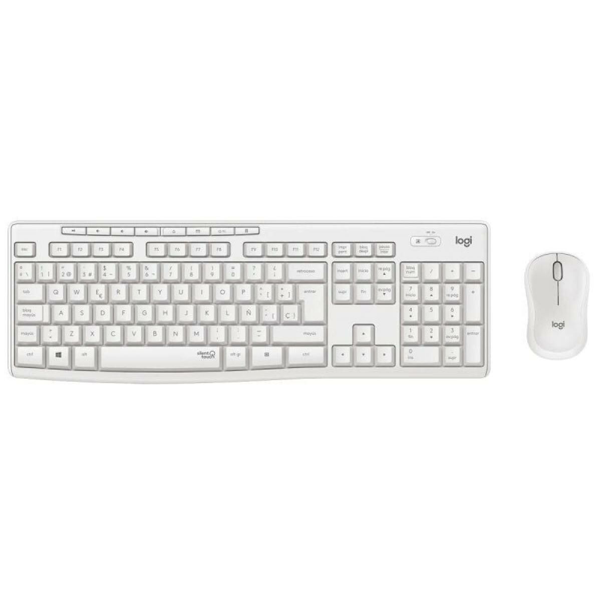 Obrazek Keyboard and Mouse Logitech MK295 White Spanish Qwerty
