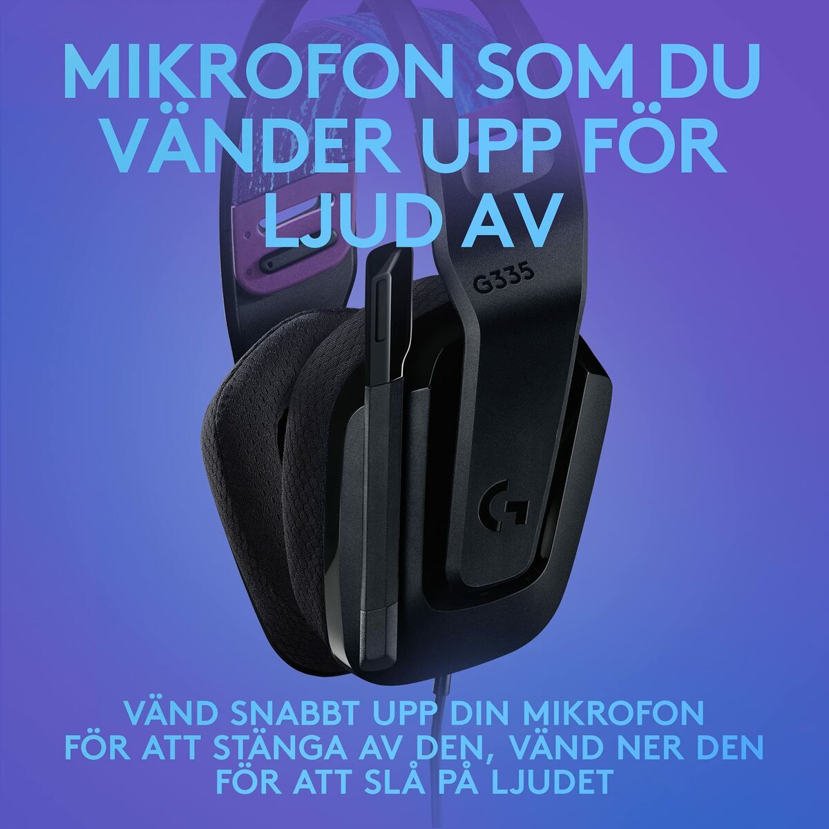Ausinės su mikrofonu Logitech 981-000978 Juoda