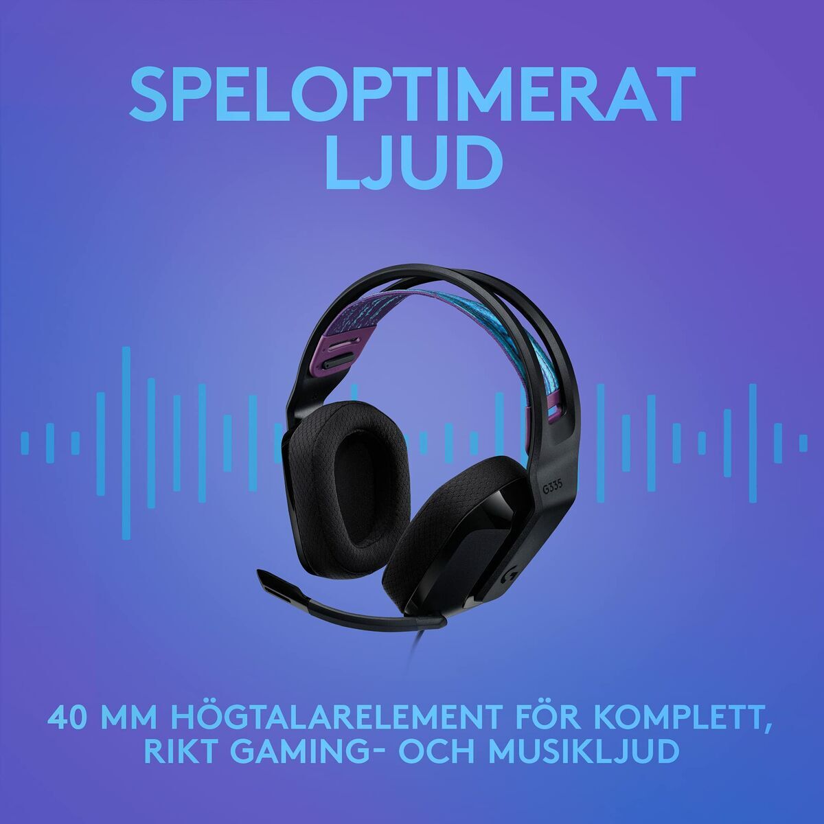 Ausinės su mikrofonu Logitech 981-000978 Juoda