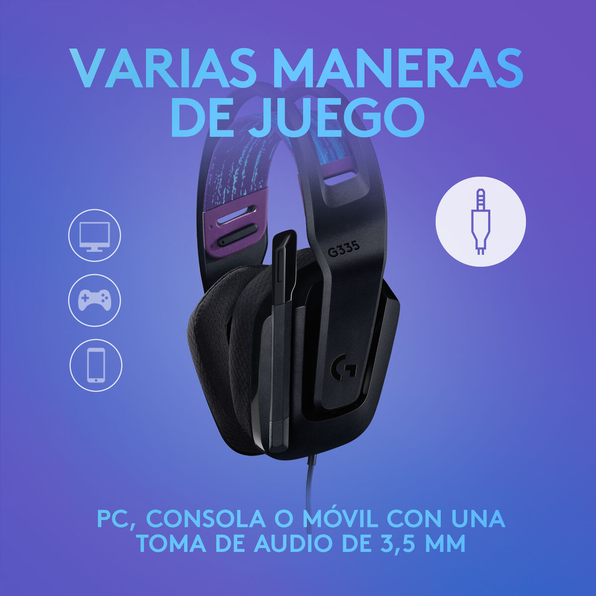 Ausinės su mikrofonu Logitech 981-000978 Juoda