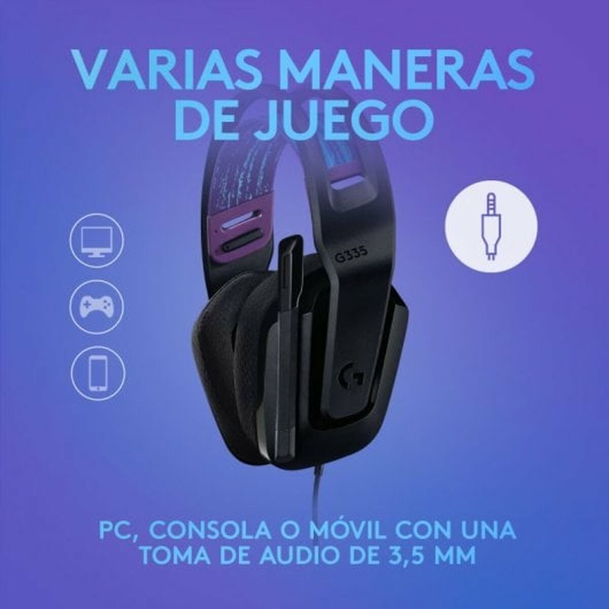 Ausinės su mikrofonu Logitech 981-000978 Juoda