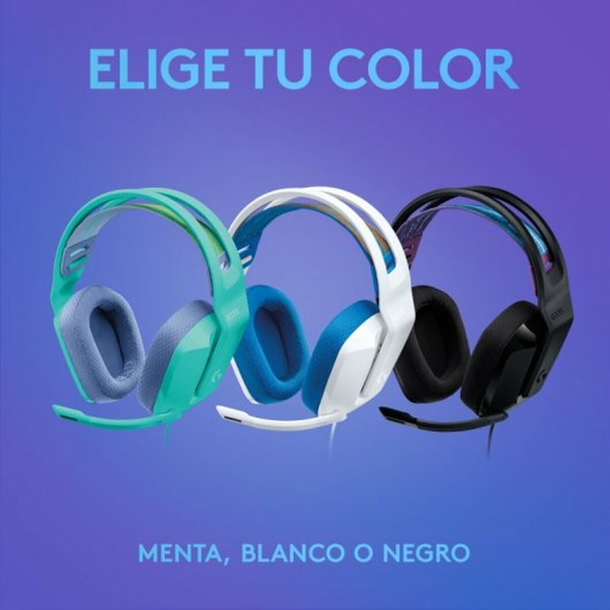 Ausinės su mikrofonu Logitech 981-000978 Juoda
