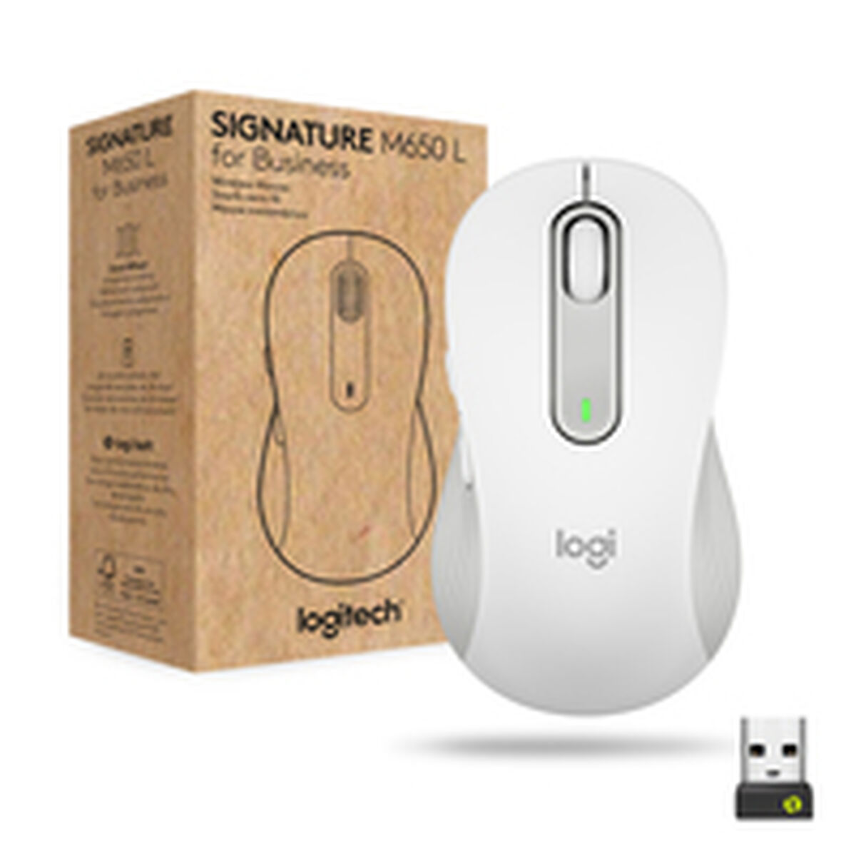 Afbeeldingen van Wireless Mouse Logitech White 4000 dpi