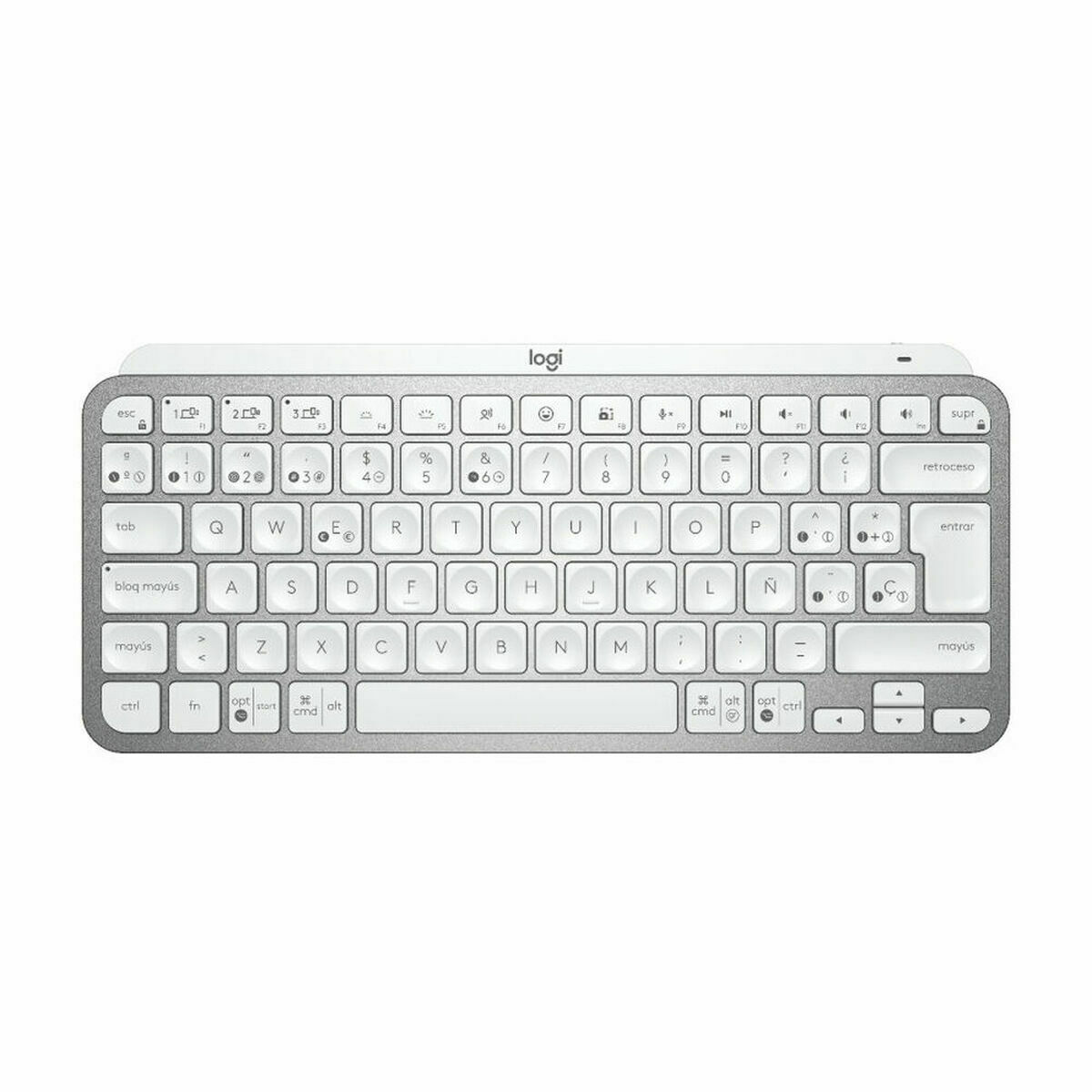 Picture of Keyboard Logitech MX Keys Mini Grey Silver Spanish Qwerty QWERTY