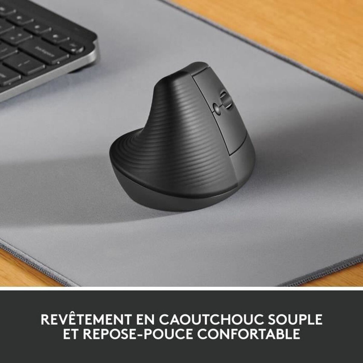 Kép Mouse Logitech Lift Ergonomic 4000 dpi Grey Dark grey