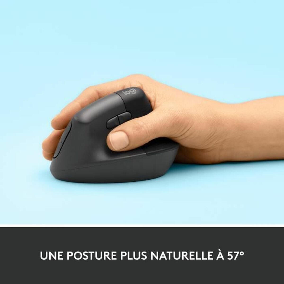 Kép Mouse Logitech Lift Ergonomic 4000 dpi Grey Dark grey