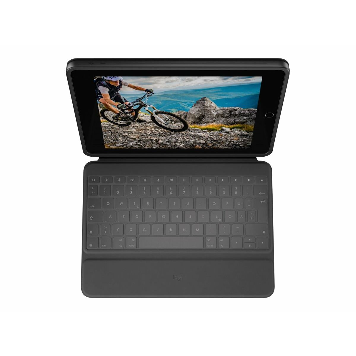 Bluetooth-tastatur med understøttelse af tablet Logitech 920-011200 Graphit QWERTZ