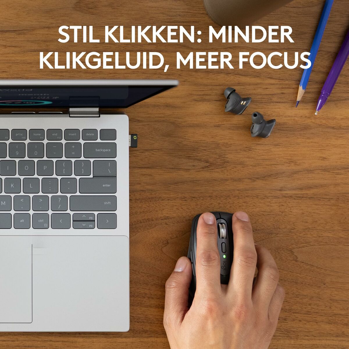 Picture of Mouse Logitech Graphite Steel 8000 dpi