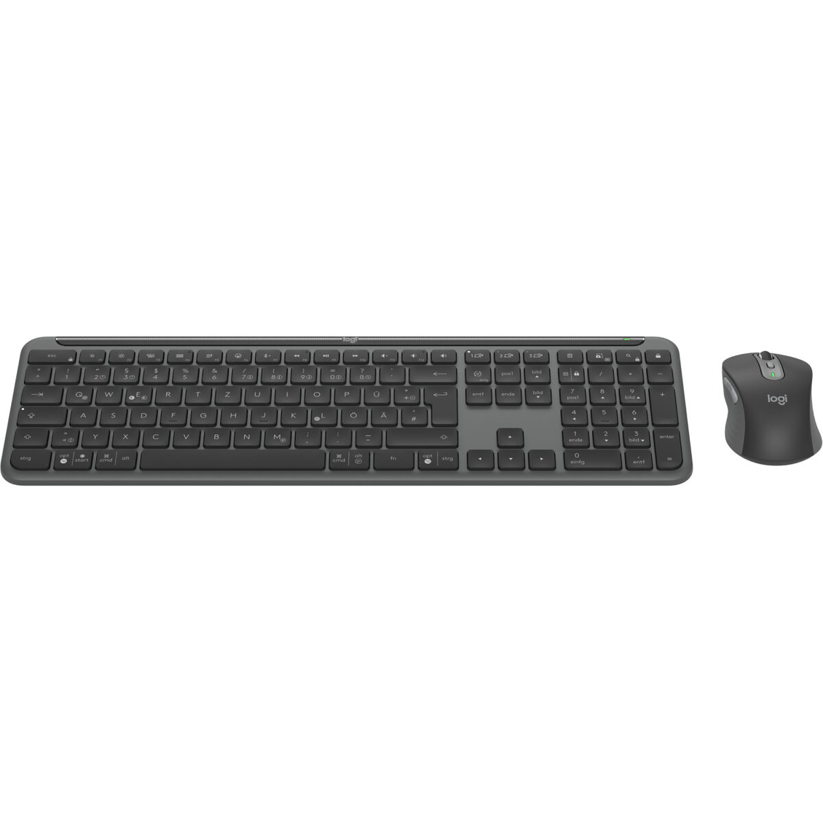Afbeeldingen van Keyboard and Mouse Logitech 920-012504 Graphite German QWERTZ