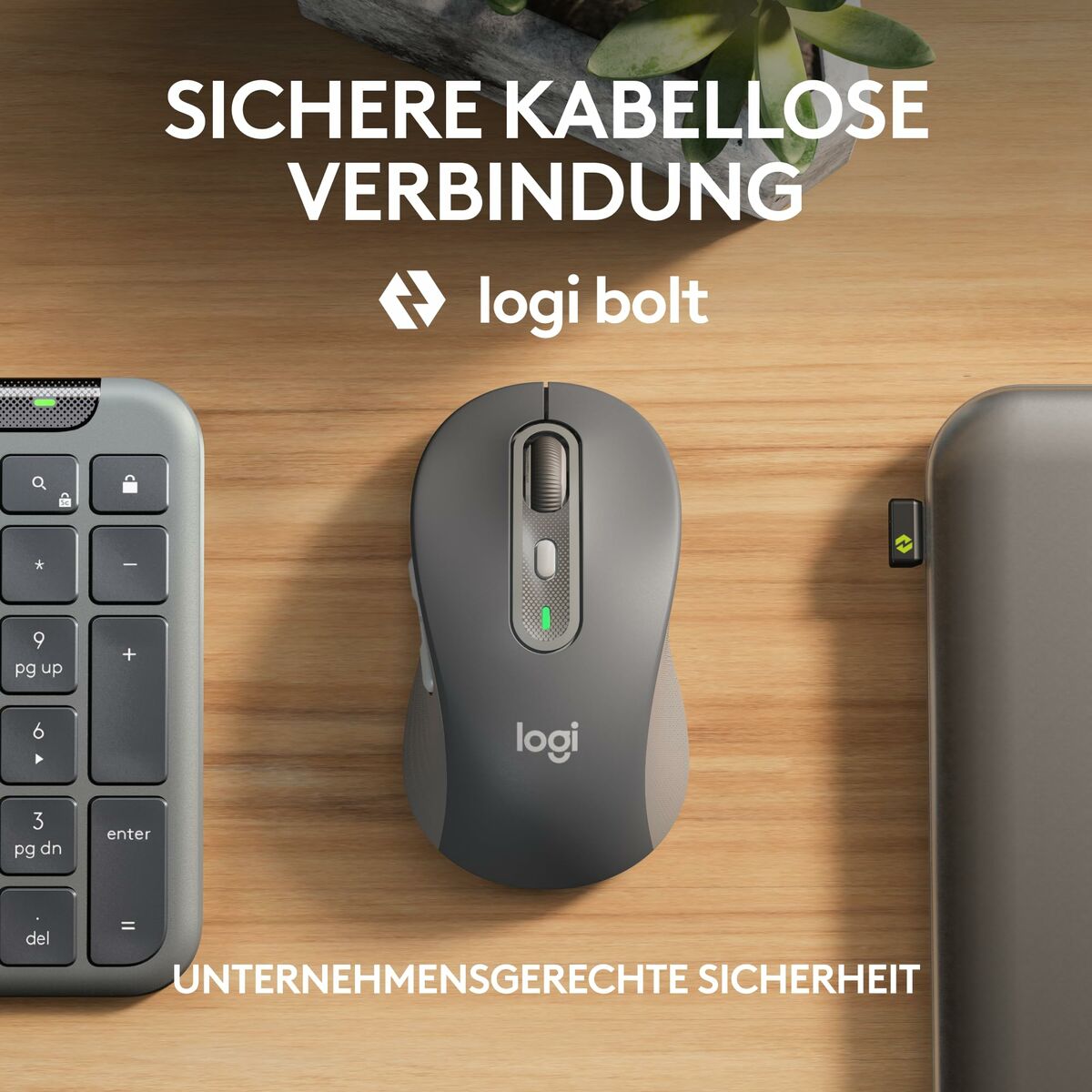 Afbeeldingen van Keyboard and Mouse Logitech 920-012504 Graphite German QWERTZ