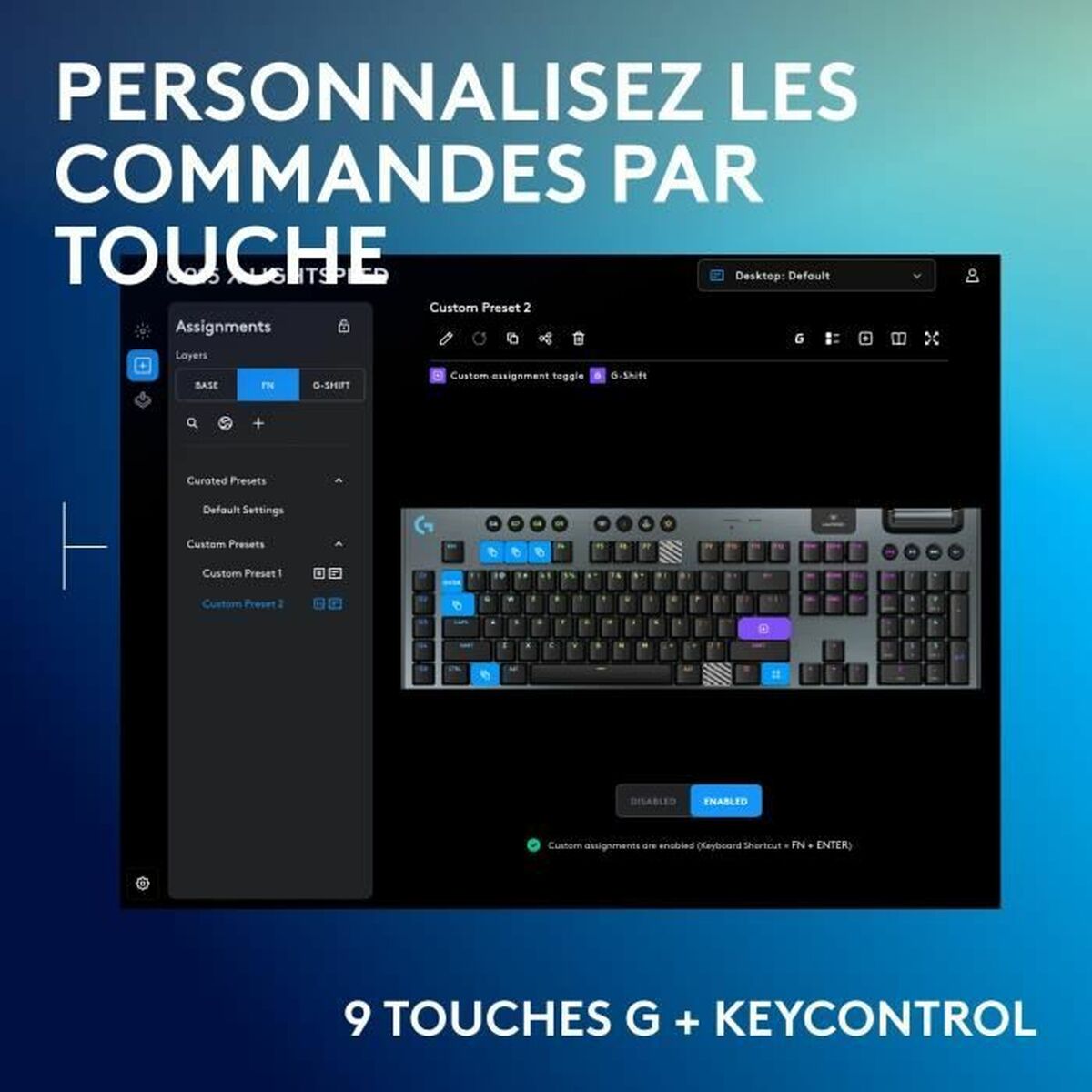 Afbeeldingen van Keyboard Logitech G915 X Black French AZERTY