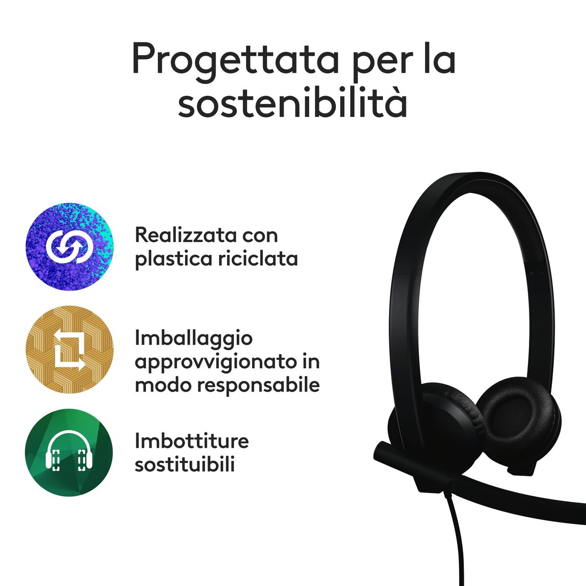 Headphones Logitech 981-001430 Black