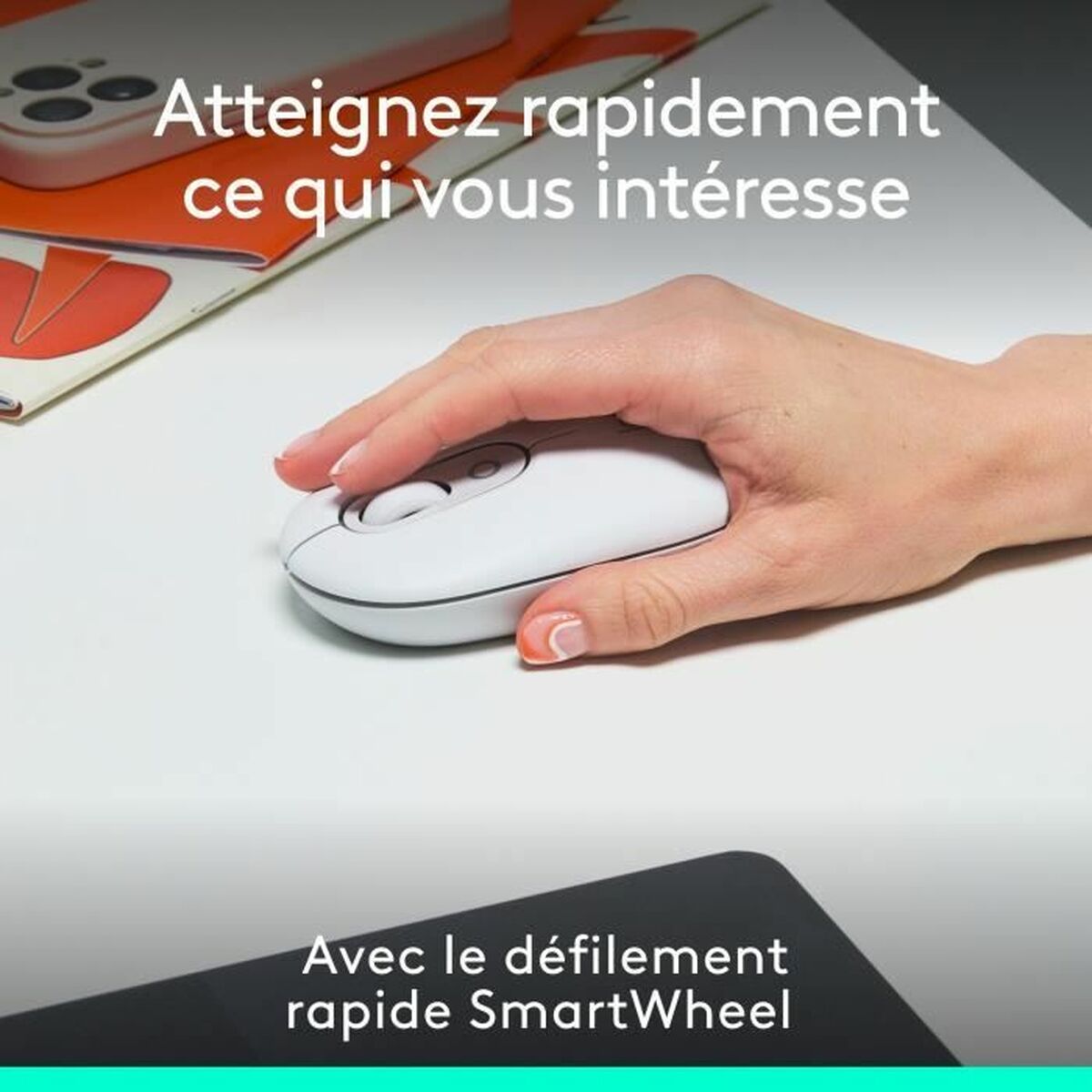 Afbeeldingen van Wireless Bluetooth Mouse Logitech Pop White