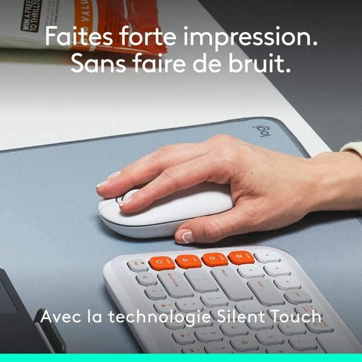 Afbeeldingen van Wireless Bluetooth Mouse Logitech Pop White