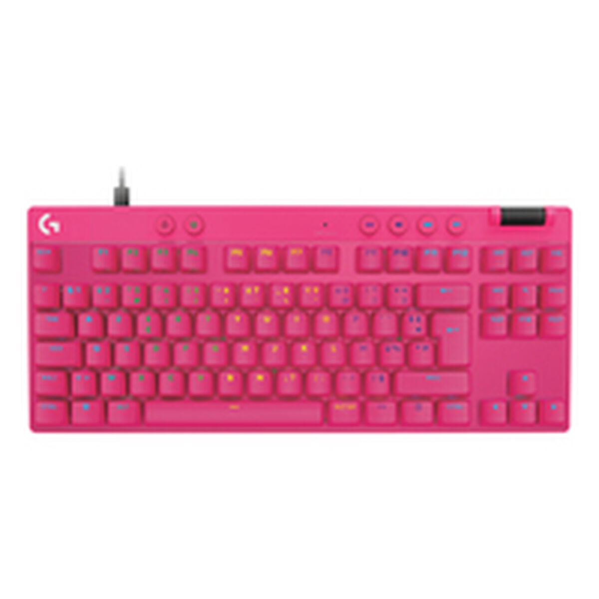 Afbeeldingen van Keyboard and Mouse Logitech 920-013249 Pink Azerty French
